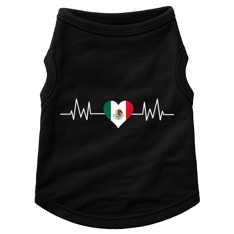 Mexico Mexican Heart Beat Pulse Doggie Tank