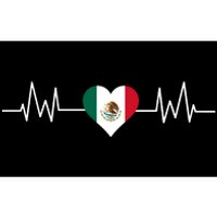 Mexico Mexican Heart Beat Pulse Bumper Sticker