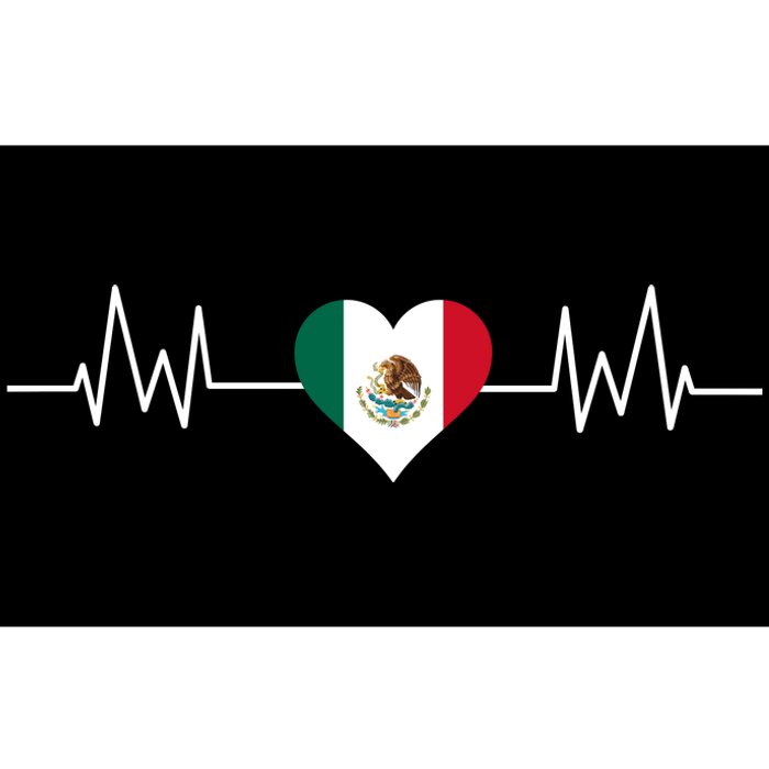 Mexico Mexican Heart Beat Pulse Bumper Sticker