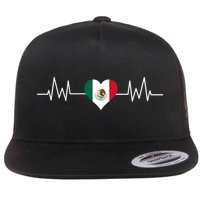 Mexico Mexican Heart Beat Pulse Flatbill Hat