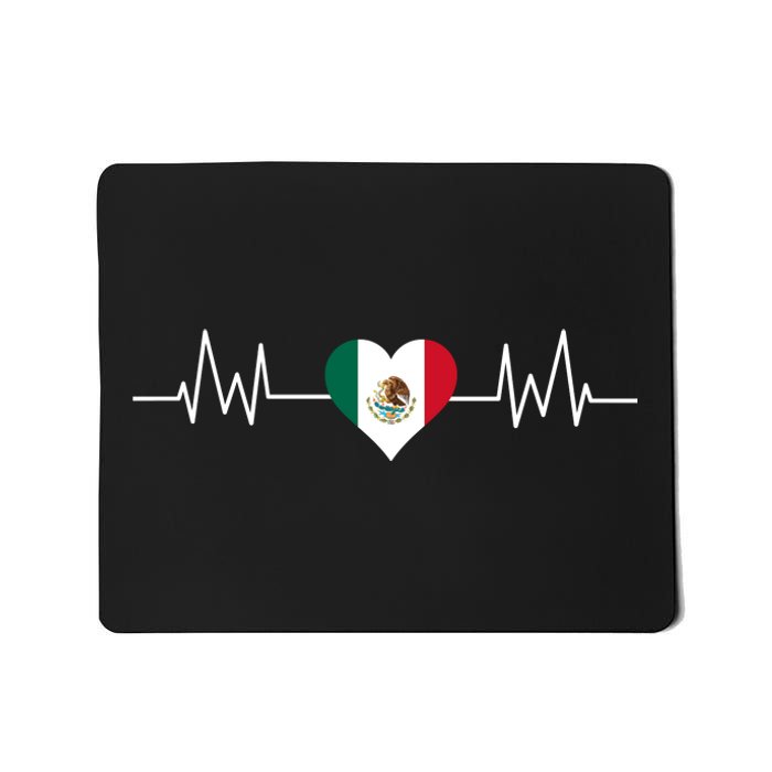 Mexico Mexican Heart Beat Pulse Mousepad