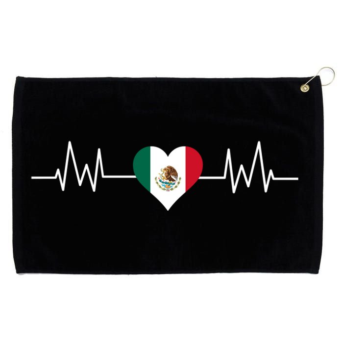 Mexico Mexican Heart Beat Pulse Grommeted Golf Towel