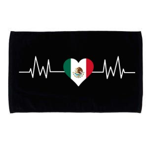 Mexico Mexican Heart Beat Pulse Microfiber Hand Towel