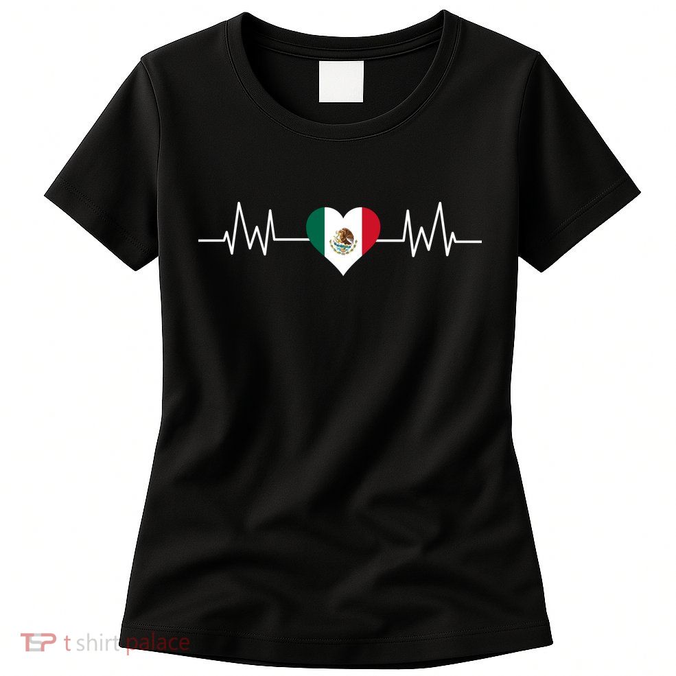 Mexico Mexican Heart Beat Pulse Women's T-Shirt
