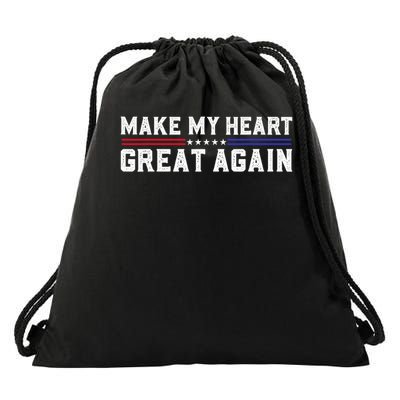 Make My Heart Great Again Funny Open Heart Surgery Recovery Drawstring Bag