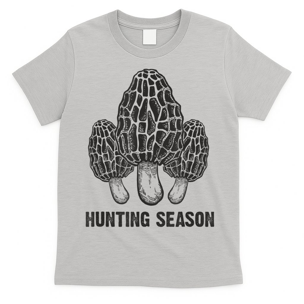Morel Mushroom Hunting Season Funny Morchella Foraging Gift T-Shirt