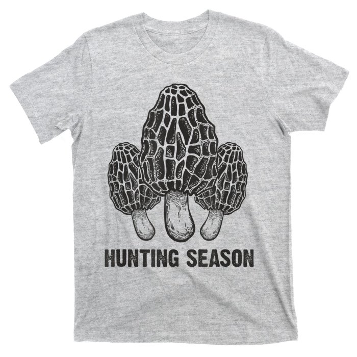 Morel Mushroom Hunting Season Funny Morchella Foraging Gift T-Shirt