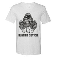 Morel Mushroom Hunting Season Funny Morchella Foraging Gift V-Neck T-Shirt