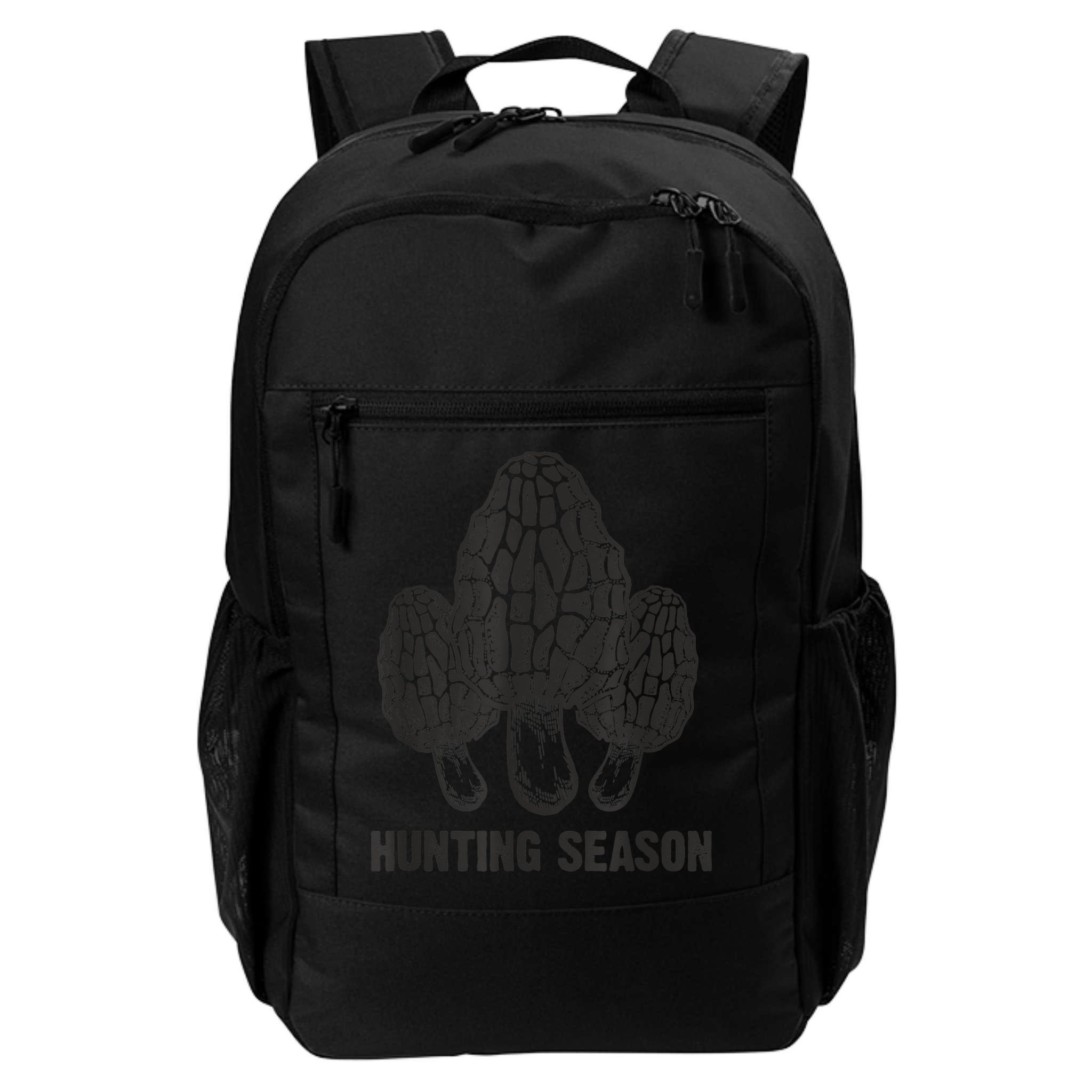 Morel Mushroom Hunting Season Funny Morchella Foraging Gift Backpack