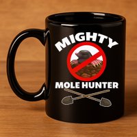 Mighty Mole Hunter 11oz C Handle Ceramic Mug