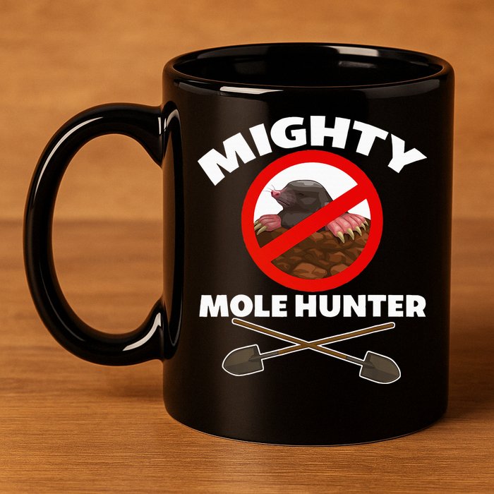 Mighty Mole Hunter 11oz C Handle Ceramic Mug
