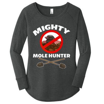 Mighty Mole Hunter Women's Perfect Tri Tunic Long Sleeve Shirt