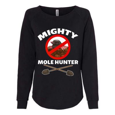 Mighty Mole Hunter Womens California Wash Sweatshirt