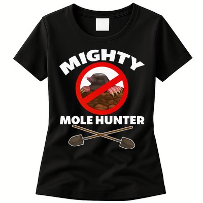 Mighty Mole Hunter Womens T-Shirt