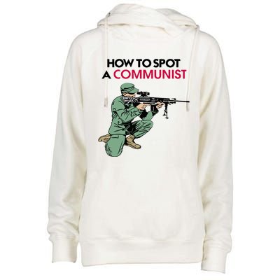 Matt Maddock How To Spot A Communist Womens Funnel Neck Pullover Hood