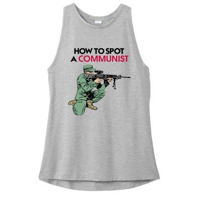 Matt Maddock How To Spot A Communist Ladies PosiCharge Tri-Blend Wicking Tank