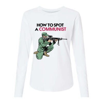 Matt Maddock How To Spot A Communist Womens Cotton Relaxed Long Sleeve T-Shirt