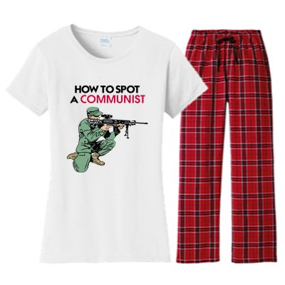 Matt Maddock How To Spot A Communist Women's Flannel Pajama Set