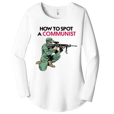 Matt Maddock How To Spot A Communist Women's Perfect Tri Tunic Long Sleeve Shirt