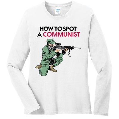 Matt Maddock How To Spot A Communist Ladies Long Sleeve Shirt