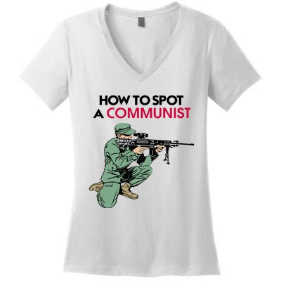 Matt Maddock How To Spot A Communist Women's V-Neck T-Shirt