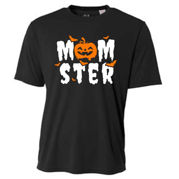 Monster Mom Halloween Pumpkin Cooling Performance Crew T-Shirt