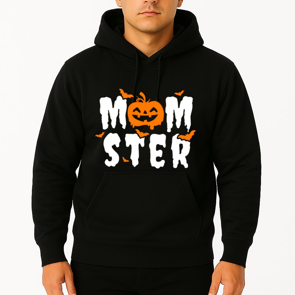 Monster Mom Halloween Pumpkin Hoodie