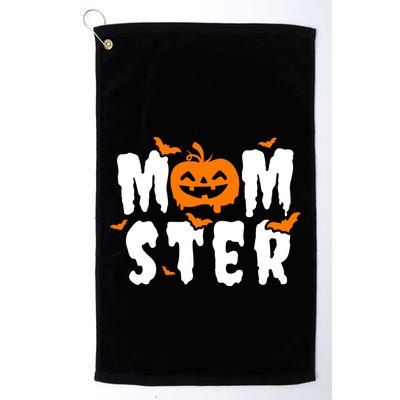 Monster Mom Halloween Pumpkin Golf Towel