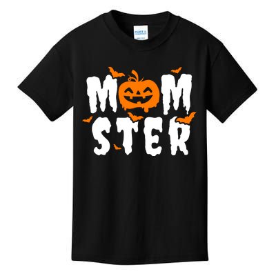 Monster Mom Halloween Pumpkin Kids T-Shirt