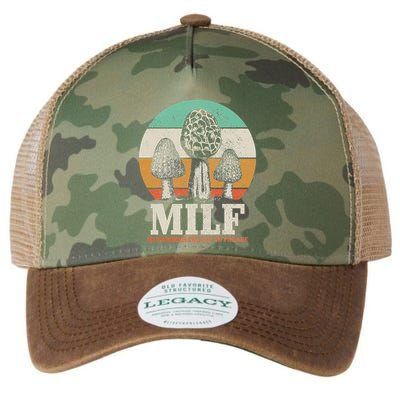 Morel Mushroom Hunting M.I.L.F. Mushrooms ID Like To Forage Legacy Tie Dye Trucker Hat