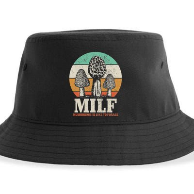 Morel Mushroom Hunting M.I.L.F. Mushrooms ID Like To Forage Sustainable Bucket Hat