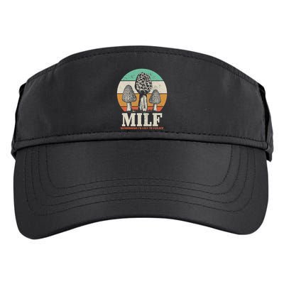 Morel Mushroom Hunting M.I.L.F. Mushrooms ID Like To Forage Adult Drive Performance Visor