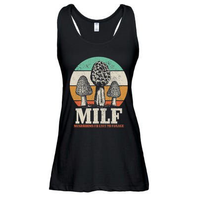 Morel Mushroom Hunting M.I.L.F. Mushrooms ID Like To Forage Ladies Essential Flowy Tank