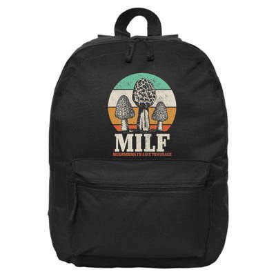 Morel Mushroom Hunting M.I.L.F. Mushrooms ID Like To Forage 16 in Basic Backpack