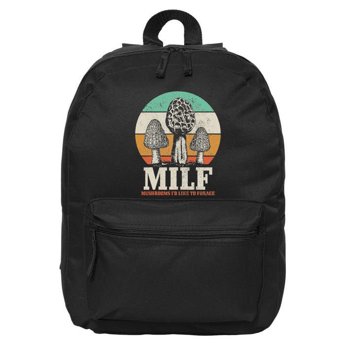 Morel Mushroom Hunting M.I.L.F. Mushrooms ID Like To Forage 16 in Basic Backpack