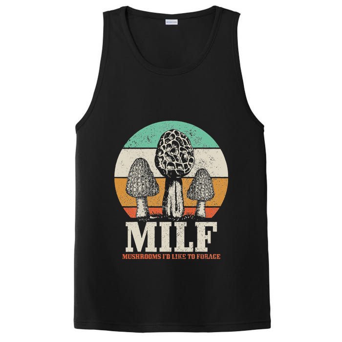 Morel Mushroom Hunting M.I.L.F. Mushrooms ID Like To Forage PosiCharge Competitor Tank