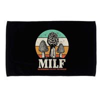 Morel Mushroom Hunting M.I.L.F. Mushrooms ID Like To Forage Microfiber Hand Towel