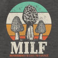 Morel Mushroom Hunting M.I.L.F. Mushrooms ID Like To Forage Vector Backpack