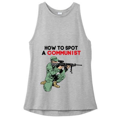 Matt Maddock How To Spot A Communist Ladies PosiCharge Tri-Blend Wicking Tank