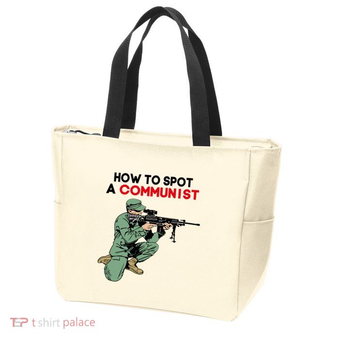 Matt Maddock How To Spot A Communist Zip Tote Bag