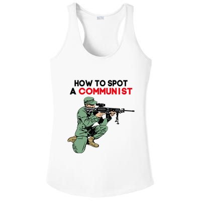 Matt Maddock How To Spot A Communist Ladies PosiCharge Competitor Racerback Tank