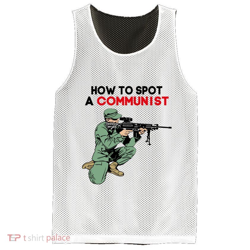 Matt Maddock How To Spot A Communist Mesh Reversible Basketball Jersey Tank