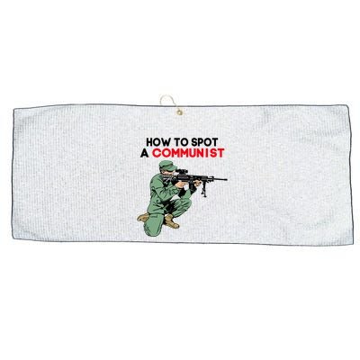Matt Maddock How To Spot A Communist Large Microfiber Waffle Golf Towel