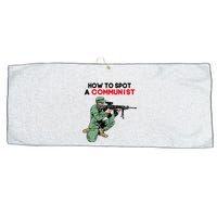 Matt Maddock How To Spot A Communist Large Microfiber Waffle Golf Towel