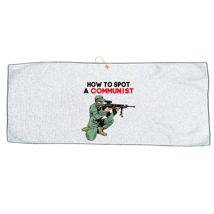 Matt Maddock How To Spot A Communist Large Microfiber Waffle Golf Towel