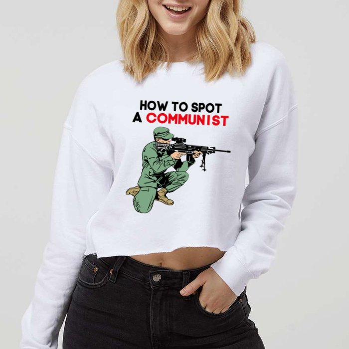 Matt Maddock How To Spot A Communist Cropped Pullover Crew
