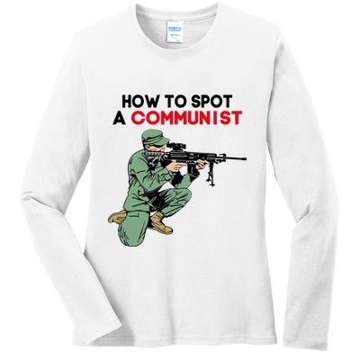Matt Maddock How To Spot A Communist Ladies Long Sleeve Shirt