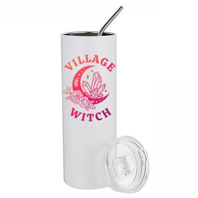 Mystical Moon Halloween Village Witch Gift Stainless Steel Tumbler