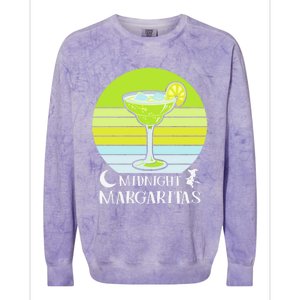 Midnight Margaritas Halloween Costume Gift Colorblast Crewneck Sweatshirt