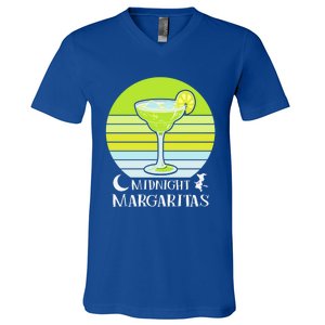 Midnight Margaritas Halloween Costume Gift V-Neck T-Shirt